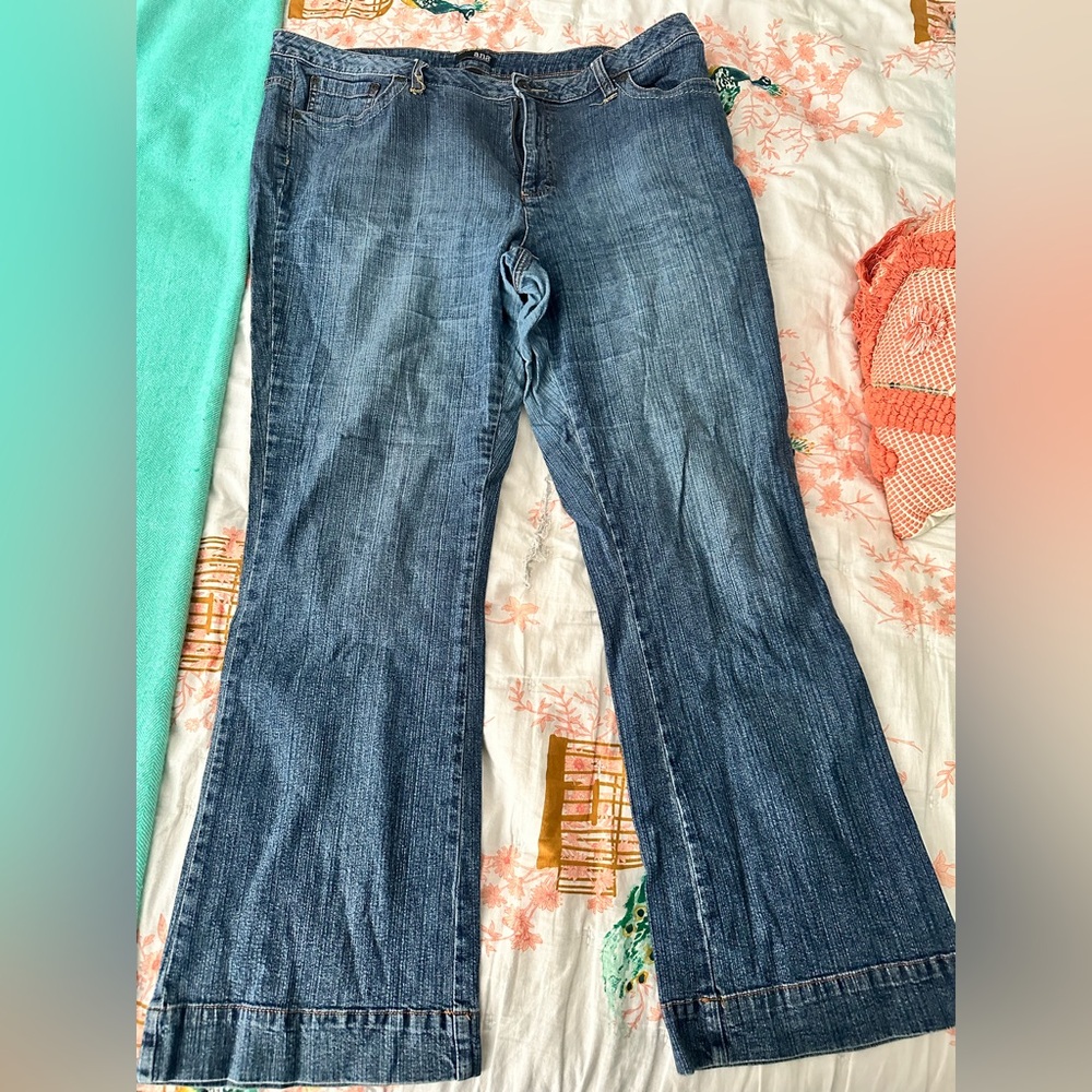 A.n.a Plus Size Flare Jeans Size 18W
